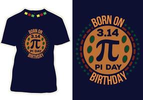 Pi Day T-shirt Design Vector
