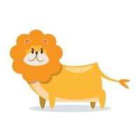 lion cartoon character vector illustration