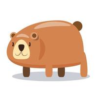 bear cartoon character vector illustration