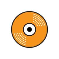 Plantillas de diseño de vector de icono de disco de vinilo