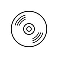 Plantillas de diseño de vector de icono de disco de vinilo