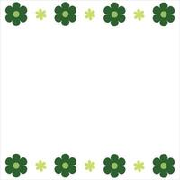 Flower border design vector