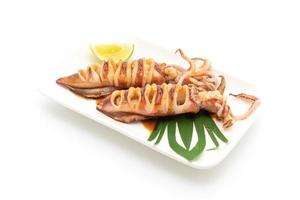 grilled squid with teriyaki sauce photo