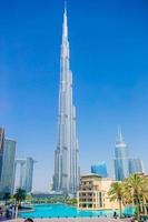 vista famosa en dubai, emiratos árabes unidos foto