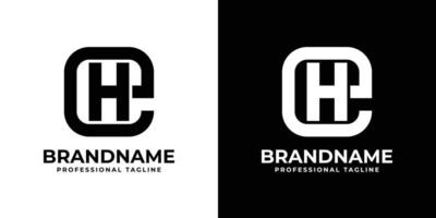 Simple EH or HE Monogram Logo, suitable for any business with EH or HE initial. vector