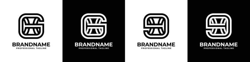 Unique GH or HG Monogram Logo, suitable for any business with GH or HG initial. vector