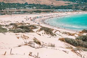 Impressive nature landscape of the coast of Cadiz in Andalusia, Spain photo