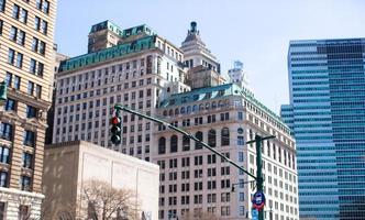 rascacielos de la ciudad de nueva york en manhattan foto