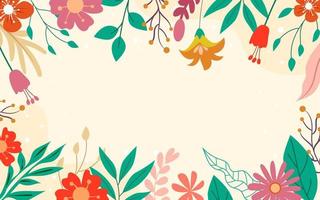 Hand Drawn Spring Background vector