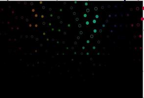 Dark Multicolor, Rainbow vector template with circles.