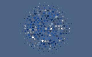 Light BLUE vector texture with beautiful stars.