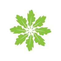 Green leaf illustration nature logo and symbol design vector