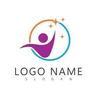 Community, network and social logo flat and symbol design vector