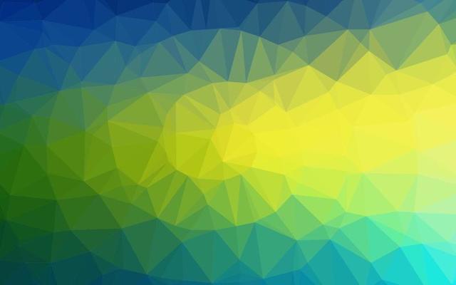 Dark Blue, Yellow vector abstract mosaic background.