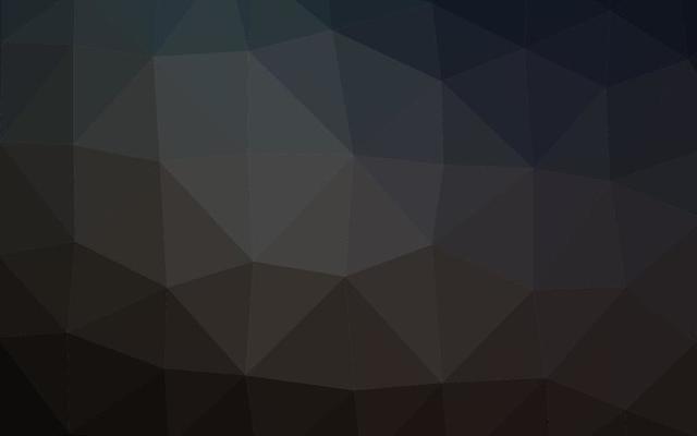 Dark Black vector polygon abstract background.