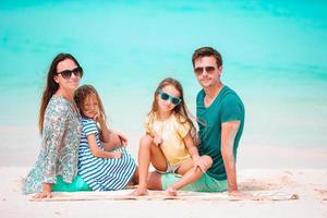 Young family on vacation have a lot of fun photo