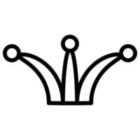 Jester hat icon line isolated on white background. Black flat thin icon on modern outline style. Linear symbol and editable stroke. Simple and pixel perfect stroke vector illustration