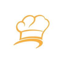 plantilla de diseño de vector de logo de gorro de chef