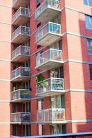 New York City apartment building background photo