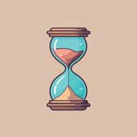 Sand clock hourglass time vector