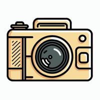 Minimalistic and iconic camera icon vector