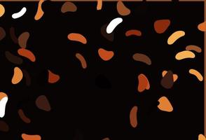 Light Orange vector template with memphis shapes.