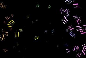 Dark multicolor, rainbow vector template with repeated sticks.