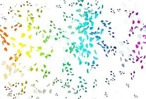 Light multicolor, rainbow vector backdrop with abstract shapes.