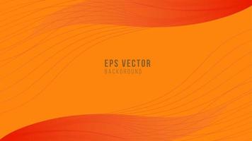 Abstract orange wavy lines eps vector background