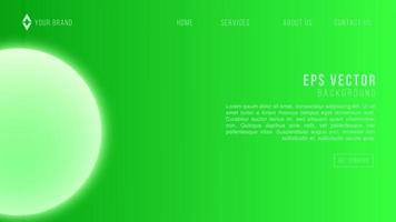 Green vector overlap layer for background design web template