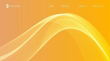 Geometric Abstract Backgrounds Design. Composition of simple geometric shapes on a orange background. For use in Presentation, Flyer and Leaflet, Cards, Landing, Website Design. Vector illustration.