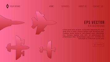 High speed concept. Fighter jet in the form of Arrow Light out technology background Hitech communication concept innovation red background, vector design