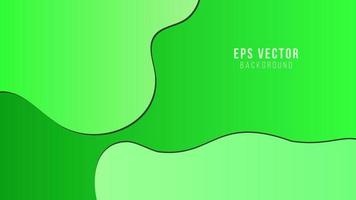 Green gradient liquid shapes abstract covers vector collection. Digital banner backgrounds design. Organic bubble fluid splash shapes, oil drop molecular mixture concept pattern. Cover templates.