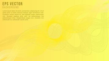 diseño de fondo abstracto amarillo para presentación vector