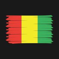 Guinea Flag Brush Design Vector Illustration