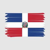 Dominican Republic Flag Brush vector