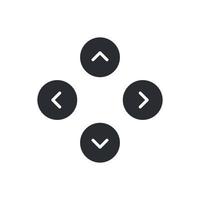 Black set arrows. Arrows point to the left icon set. vector