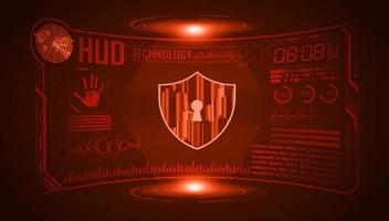 Modern HUD Technology Screen Background vector