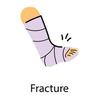 Trendy Fracture Concepts vector