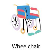 Trendy Wheelchair Concepts vector