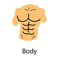 Trendy Body Concepts vector