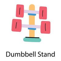 Trendy Dumbbell Stand vector