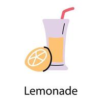 Trendy Lemonade Concepts vector