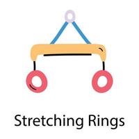 Trendy Stretching Rings vector