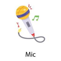 Trendy Mic Concepts vector