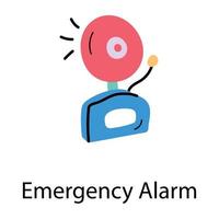 Trendy Emergency Alarm vector