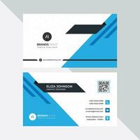 Modern Professional Business Card, Creative And Simple Business Visiting Card, Business Card Design Template Free Vector