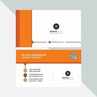 Modern Professional Business Card, Creative And Simple Business Visiting Card, Business Card Design Template Free Vector