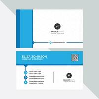 Modern Professional Business Card, Creative And Simple Business Visiting Card, Business Card Design Template Free Vector
