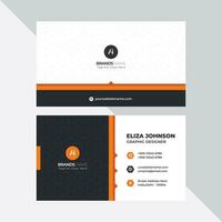 Modern Professional Business Card, Creative And Simple Business Visiting Card, Business Card Design Template Free Vector